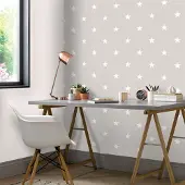 Overig Vliesbehang Friends & Coffee 16647 - Grijs - Wit - 10,05m X 53cm