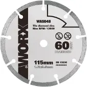 WORX Tegelzaagblad Wa5048 - 115mm - Diamant