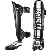 Booster Fight Gear - Scheenbeschermer - V3 - Zilver - Maat M