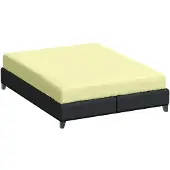 Bella Donna Hoeslaken Jersey Eenpersoons limoen-0531 90/190-100/220