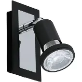 Eglo 94963 Sarria Spot Staal Zwart/Chroom - 1 x GU10