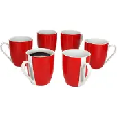 MamboCat Set van 6 Variant koffiemokken ROOD