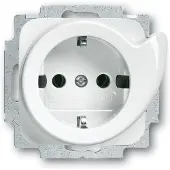 Busch Jaeger Inbouwstopcontact Balance Met Aarde (randaarde) 1-polig Wit Ip20