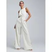 BWLDR Jumpsuit 'Laila' lichtbeige