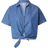 ONLY Blouse 'ONLNova' blauw denim / wit