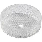 Sapho Maragua Gegraveerde glazen waskom Ø39,5cm, helder glas