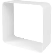 Duraline Wandkubus Staal Wit 2mm 28x28x12cm 3pp