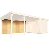 Weka Achterwand Onbehandeld 150cm