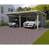 Weka Carport 618 Gr.1 Onbehandeld Zonder Dak 398x576cm
