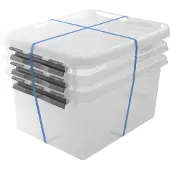 Sunware 78511309 Q-Line Opbergbox Transparant - Set v 3