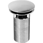 Wirquin Wastafelplug Met Overloop Quick-clac Chrome Rond 100mm