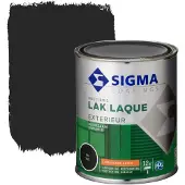 Sigma Coatings Houtlak Exterieur - Zijdeglans - Zwartgrijs Ral 7021 - 750ml