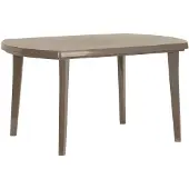 Keter Tuintafel Elise Kunststof Cappuccino 137x90cm