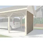 Weka Achterwand Carports Hout 28mm