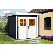 Weka Tuinhuis 227 - Antraciet/blanc - 205x209cm