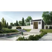 Weka Tuinhuis 225 - Antraciet/blanc - 238x295cm