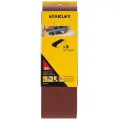 Stanley Schuurband Sta33191-xj - 75x533mm - Korrel 80 - 3 Stuks