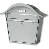 Burg wachter Muurbrievenbus Holiday - Staal - Zilver - 39x36x14cm