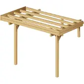 Solid Carport Extensie ‘s7727’ Hout Voor Basis 5x5