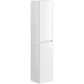 Overig Hoge Badkamerkast Milenio 30cm - Wit Glanzend - Met 2 Deuren - 30x140x27cm