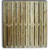 Praxis Houten Schutting - Privacy - Grenen - Groen Geïmpregneerd - Recht - 180x180cm - Fsc/pefc