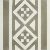 Overig Nona Tegel Kashba Randdecor - Betonlook - Grijs - 20x20cm - 0,52m²