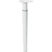 Duraline Meubelpoot Verstelbaar Staal 5,6x70-110cm Wit
