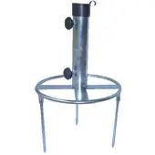 Central Park Parasolvoet - 2.4kg - Staal - Rond Gazon Spikes