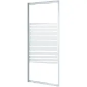 BASELINE - Inloopdouche 80 X 185cm - Wit Profiel - 4 Mm Helder Glas