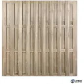 Overig Houten Schutting - Multi - Grenen - Groen Geïmpregneerd - Recht - 180x180cm - Fsc/pefc