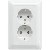 Busch-Jaeger Busch Jaeger Inbouwstopcontact Balance Met Aarde (randaarde) 2-polig Wit Ip20