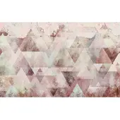 Overig Fotobehang Triangles - Rood - 2,50m X 400cm