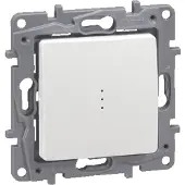 Legrand Niloé Wisselschakelaar + Controlelampje Wit