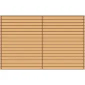 Solid Voorwand ‘s7737’ Hout 390x245cm