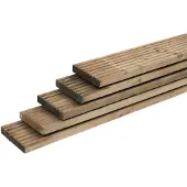 Overig Vlonderplank - Grenen - Grof Geprofileerd / Reliëf - 300x14,5x2,8cm