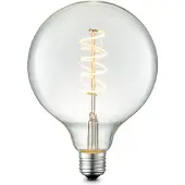 Home Sweet Home Ledfilamentlamp Globe Spiral - D9,5cm - Dimbaar - Warm Wit - E27 - 4w