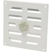 Sencys Schuifrooster 15,5x15,5cm Aluminium Wit
