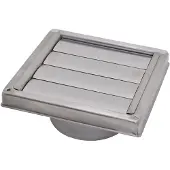 Sencys Overdrukrooster Lamel Ø100mm Rvs
