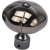 DecoMode Knop Pompoen Zwart Nikkel 20mm - 2 Stuks