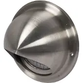 Sencys Overdrukrooster Bol Ø125mm Rvs