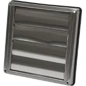 Sencys Overdrukrooster Lamel Ø125mm Rvs