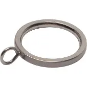 DecoMode - Gordijnring - Metaal - Geborsteld Nikkel - Dia. 16mm - 12 Stuks