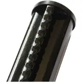 Giardino Metalen Tuinpaal - Profielpaal - Zwart - D48mm X 100cm