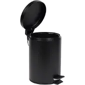 AquaVive 3l Pedal Bin Mat Zwart