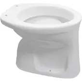 AquaVive Staande Toiletpot - Odet - Vlakspoel - Vloeruitgang - 46,5x36,5cm - Wit