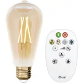 IDual Ledfilamentlamp St64 Amber E27 9w