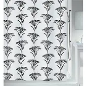 Spirella Douchegordijn Nature Design Zwart 180cm