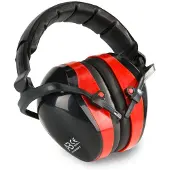 Busters Comfort Plus oorkap | kunststof | zwart/rood