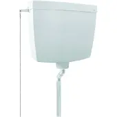 AquaVive Wc Stortbak Seille - Kunststof - Enkelknops 6l- 45x41x14,5cm