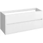 Allibert Wastafelonderkast Sense 120cm - Alpenwit Glanzend - Met 2 Lades - 120x55x46cm